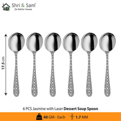 Stainless Steel Cutlery with Laser 5 Jasmine