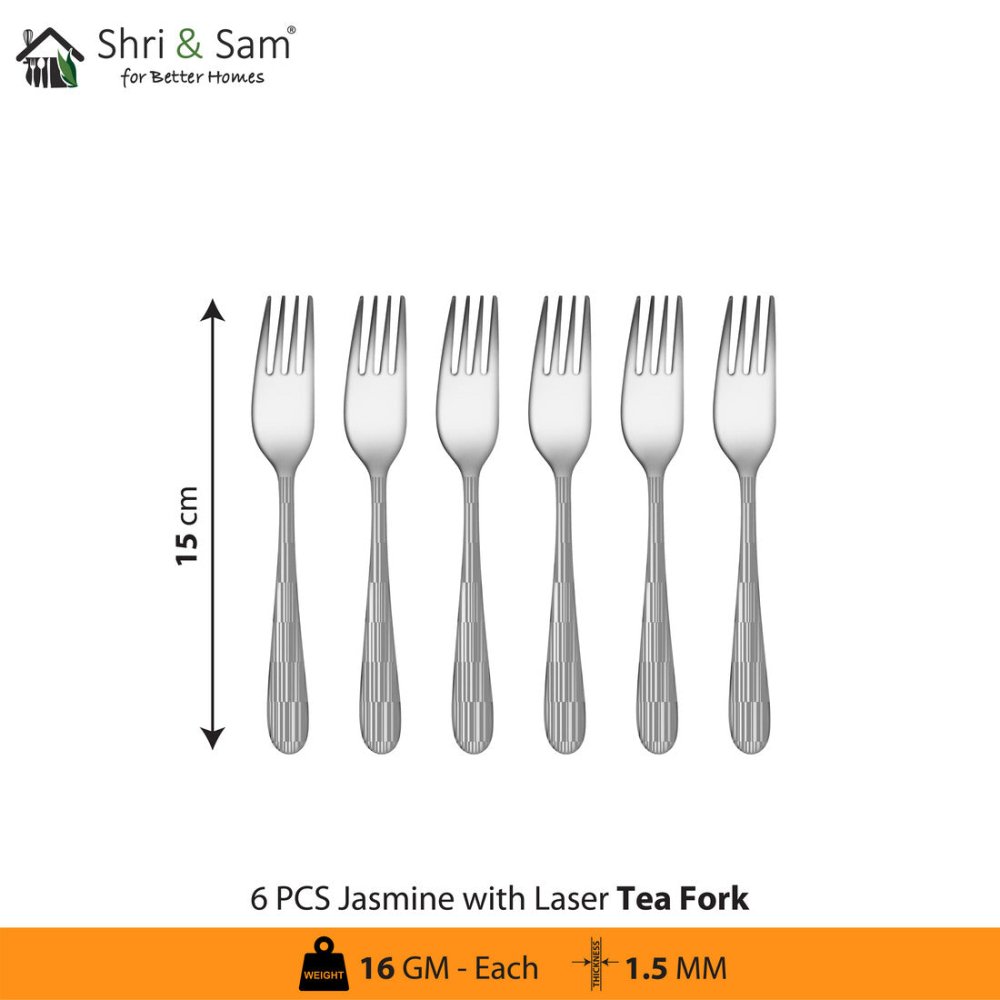 Stainless Steel Cutlery with Laser 6 Jasmine