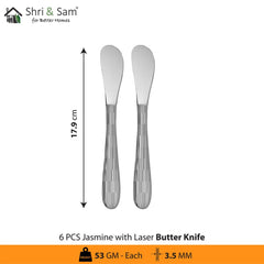 Stainless Steel Cutlery with Laser 6 Jasmine