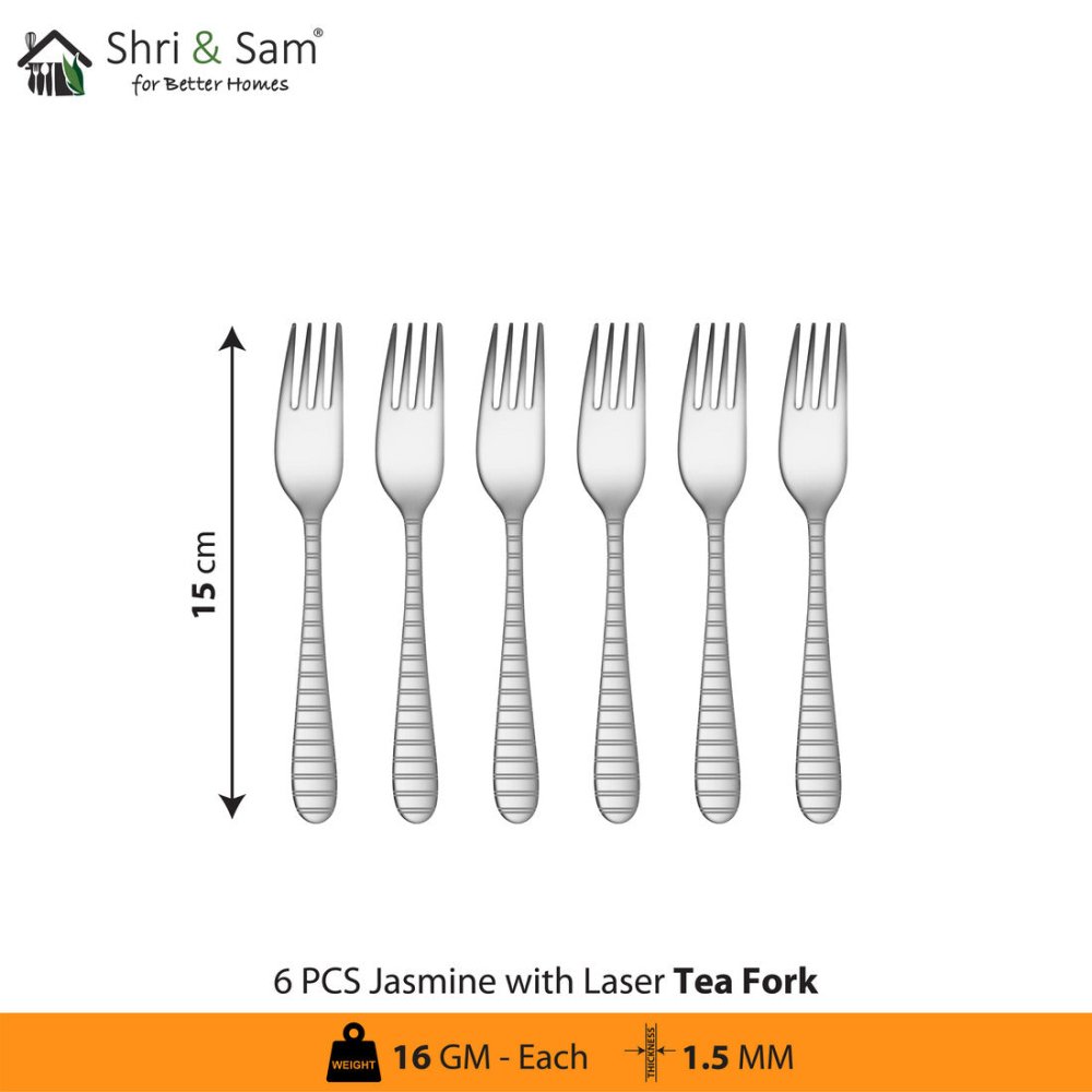 Stainless Steel Cutlery with Laser 7 Jasmine