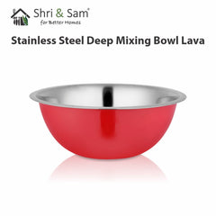 Stainless Steel Deep Mixing Bowl Lava