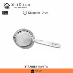 Stainless Steel Double Mesh Tea Strainer