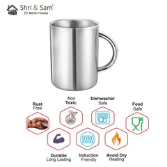 Stainless Steel Double Wall Coffee Mug