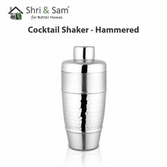 Stainless Steel Hammered Cocktail Shaker