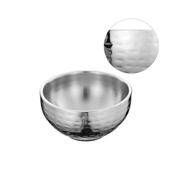 Stainless Steel Hammered Soup Bowl