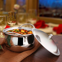 Stainless Steel Handi With SS Lid Classic