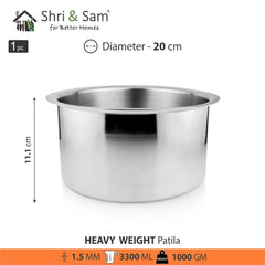 Stainless Steel Heavy Weight Patila