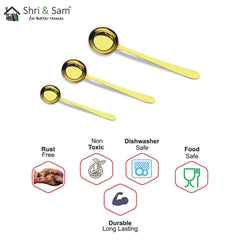 Stainless Steel Ladle with Gold PVD Coating Jasmine