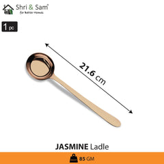 Stainless Steel Ladle with Rose Gold PVD Coating Jasmine