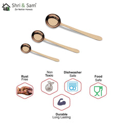 Stainless Steel Ladle with Rose Gold PVD Coating Jasmine