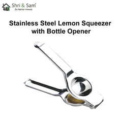 Stainless Steel Lemon Squeezer with Bottle Opener
