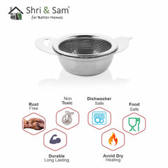 Stainless Steel Mini Tea Strainer with Bowl