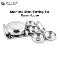 Stainless Steel Serving Set Farm House
