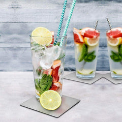 Stainless Steel Square Coaster Set
