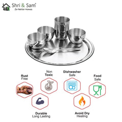 Stainless Steel Thali Set Majestic