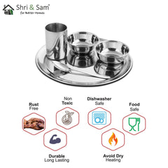 Stainless Steel Thali Set Premium