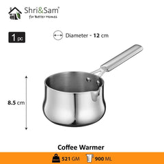 Stainless Steel Triply Bharat Coffee Warmer