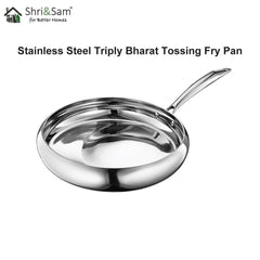Stainless Steel Triply Bharat Tossing Fry Pan