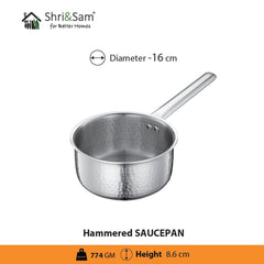 Stainless Steel Triply Hammered Cookware Set of 3 PCS