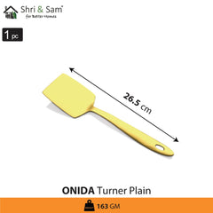 Stainless Steel Turner Plain with Gold PVD Coating Onida