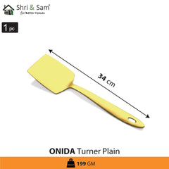Stainless Steel Turner Plain with Gold PVD Coating Onida