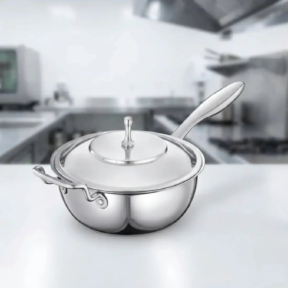 Stainless Steel WOK with Lid