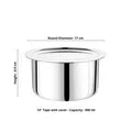 Doniv Titanium Triply Stainless Steel Tope with Cover , Induction Friendly