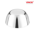 VINOD Stainless Steel Two Tone Bowl Set of 4 Pieces - 100 ml, Highest Grade Steel, Tough Build, Easy to Clean Finish & Rust Free