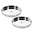 Vinod Stainless Steel Beeding Khumcha Thali set of 2