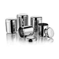VINOD Stainless Steel Russian Deep Dabba Set of 5 - 1000 ml, 1400 ml, 1800 ml, 2300 ml and 3000 ml with Heavy Gauge Steel, Airtight Lids