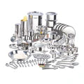 VINOD 114 Pieces Griha Pravesh Kitchen Set Ideal Gift Choice for Anniversaries, Weddings & for Giveaways to your Family