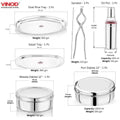 VINOD 114 Pieces Griha Pravesh Kitchen Set Ideal Gift Choice for Anniversaries, Weddings & for Giveaways to your Family