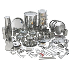 VINOD Deluxe 116 Pieces Griha Pravesh Set Elegant Gifting Option for Weddings, Anniversaries and Auspicious Occasions