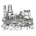 VINOD 121 Pieces Deluxe Griha Pravesh Set a Grand Gifting Collection for Weddings, Anniversaries & Special Auspicious Occasions