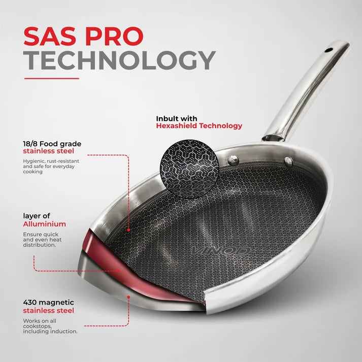 Vinod Grandior Triply ( SAS METAL ) Pro set - 3 pcs