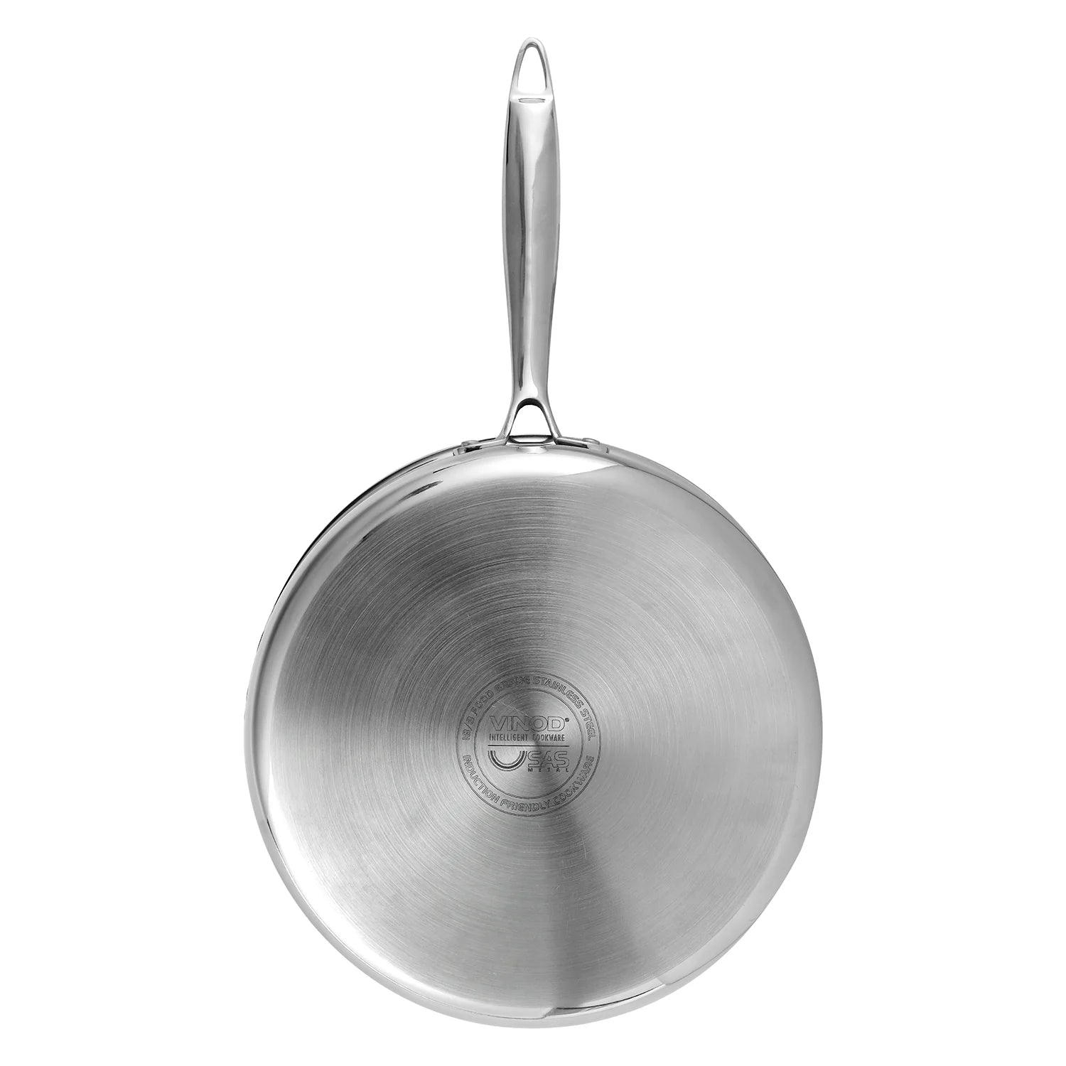 Vinod Platinum Triply Saute Pan with Lid- 24 cm (Induction Friendly)