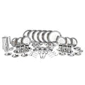 VINOD 51 Pieces Laser Stainless Steel Dinner Set, Heavy Gauge steel, Tough and Strong, Durable shine, Dishwasher safe and ISI certified