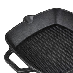 Vinod Legacy Pre-Seasoned Cast Iron Combo Set (Grill Pan & Tawa)