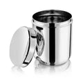 VINOD Stainless Steel Russian Deep Dabba Set of 5 - 1000 ml, 1400 ml, 1800 ml, 2300 ml and 3000 ml with Heavy Gauge Steel, Airtight Lids