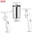 VINOD 24 Pieces Stainless Steel Dinner Set, Durable, Mirror Finish High Quality Steel, Rust-free, Dishwasher safe and ISI Certified