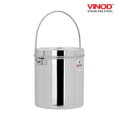 VINOD Stainless Steel Milk Pot 3.50 Litre, High Quality Steel, Mirror Finish, Rust Free Body and Easy to Clean Surface