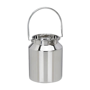 VINOD Stainless Steel Milk Can / Barni / Oil Can 1.5 Litre with Heavy Gauge Steel, Jointless Body, Rust Free and Glossy Finish