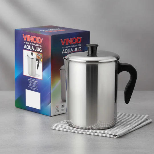 Vinod Stainless Steel Aqua Jug Covered – 2200 ml
