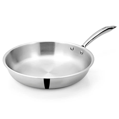 Doniv Titanium Triply Stainless Steel Fry Pan Induction Friendly