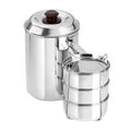 VINOD Stainless Steel Deluxe Hot Tiffin with 3 Compartment, Insulated, Rust Free, Leak Proof, Dishwasher Safe, Strong and Tough