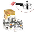 Deluxe 116 Pieces Griha Pravesh Set with Free Doniv Pressure Cooker Elegant Gift for Weddings and Housewarming