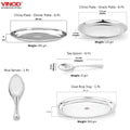 VINOD 37 Pieces Stainless Steel Dinner Set, Heavy Gauge, Rust-free, Tough & Strong, Durable, Dishwasher safe and ISI certified