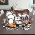 VINOD 37 Pieces Stainless Steel Dinner Set, Heavy Gauge, Rust-free, Tough & Strong, Durable, Dishwasher safe and ISI certified