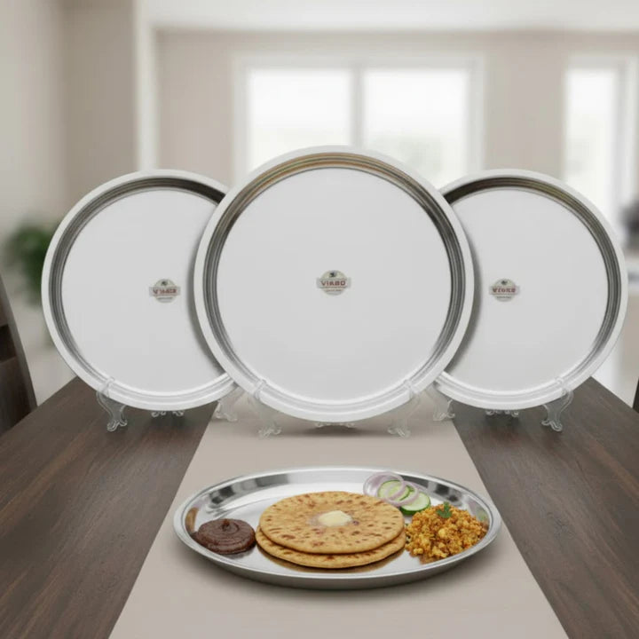 Vinod Stainless Steel New Tat, Set of 4 pieces