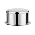 VINOD Stainless Steel Induction Friendly Flat Bottom Tope without Lid  with Mirror Finish Premium Grade Steel